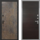 Входная металлическая Дверь Интекрон (INTECRON) Профит Black Гранж Гладкая Эковенге поперечный в Можайске