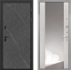 Входная металлическая Дверь Интекрон (INTECRON) Профит Black Гранит Лава Оникс ФЛЗ-516 Зеркало Сосна белая в Можайске