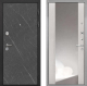 Входная металлическая Дверь Интекрон (INTECRON) Гектор Гранит Лава Оникс ФЛЗ-516 Зеркало Сосна белая в Можайске