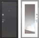 Входная металлическая Дверь Интекрон (INTECRON) Гектор Эковенге ФЛЗ-120-М Зеркало Белый матовый в Можайске