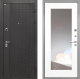 Дверь Интекрон (INTECRON) Олимпия Black 4К ФЛЗ-120-М Зеркало Белый матовый в Можайске