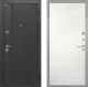 Входная металлическая Дверь Интекрон (INTECRON) Олимпия Black 4К Гладкая Дуб сильвер поперечный в Можайске