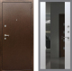 Входная металлическая Дверь Рекс (REX) 1А Медный Антик СБ-16 Зеркало Белый ясень в Можайске