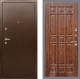 Входная металлическая Дверь Рекс (REX) 1А Медный Антик FL-33 орех тисненый в Можайске