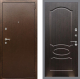 Входная металлическая Дверь Рекс (REX) 1А Медный Антик FL-128 Венге светлый в Можайске