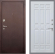 Входная металлическая Дверь Рекс (REX) 2 Медный Антик FL-33 Белый ясень в Можайске