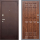 Входная металлическая Дверь Рекс (REX) 2 Медный Антик FL-33 орех тисненый в Можайске