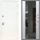 Входная металлическая Дверь Рекс (REX) 5 Белая Шагрень СБ-16 Зеркало Белый ясень в Можайске