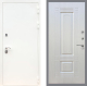 Входная металлическая Дверь Рекс (REX) 5 Белая Шагрень FL-2 Лиственница беж в Можайске