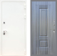 Входная металлическая Дверь Рекс (REX) 5 Белая Шагрень FL-2 Сандал грей в Можайске