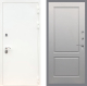 Входная металлическая Дверь Рекс (REX) 5 Белая Шагрень FL-117 Грей софт в Можайске