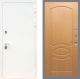 Входная металлическая Дверь Рекс (REX) 5 Белая Шагрень FL-128 Дуб в Можайске