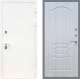 Входная металлическая Дверь Рекс (REX) 5 Белая Шагрень FL-128 Сандал белый в Можайске