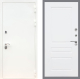 Входная металлическая Дверь Рекс (REX) 5 Белая Шагрень FL-243 Силк Сноу в Можайске