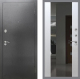 Входная металлическая Дверь Рекс (REX) 2А Серебро Антик СБ-16 Зеркало Белый ясень в Можайске