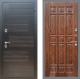Входная металлическая Дверь Рекс (REX) премиум 185 FL-33 орех тисненый в Можайске