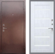 Входная металлическая Дверь Рекс (REX) 1 СБ-14 стекло белое Сандал белый в Можайске