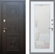Входная металлическая Дверь Рекс (REX) 10 Зеркало Пастораль Белый ясень в Можайске
