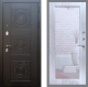 Входная металлическая Дверь Рекс (REX) 10 Зеркало Пастораль Сандал белый в Можайске