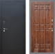 Входная металлическая Дверь Рекс (REX) 1A Черный Муар FL-33 орех тисненый в Можайске