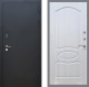Входная металлическая Дверь Рекс (REX) 1A Черный Муар FL-128 Лиственница беж в Можайске