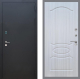 Входная металлическая Дверь Рекс (REX) 1A Черный Муар FL-128 Сандал белый в Можайске