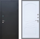 Входная металлическая Дверь Рекс (REX) 1A Черный Муар FL-128 Силк Сноу в Можайске