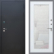 Входная металлическая Дверь Рекс (REX) 1A Черный Муар Зеркало Пастораль Белый ясень в Можайске