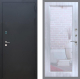 Входная металлическая Дверь Рекс (REX) 1A Черный Муар Зеркало Пастораль Сандал белый в Можайске