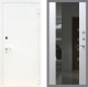 Входная металлическая Дверь Рекс (REX) 1А Белая шагрень СБ-16 Зеркало Белый ясень в Можайске