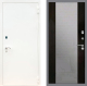 Входная металлическая Дверь Рекс (REX) 1А Белая шагрень СБ-16 Зеркало Венге в Можайске