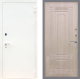 Входная металлическая Дверь Рекс (REX) 1А Белая шагрень FL-2 Беленый дуб в Можайске