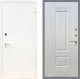 Входная металлическая Дверь Рекс (REX) 1А Белая шагрень FL-2 Лиственница беж в Можайске