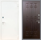 Входная металлическая Дверь Рекс (REX) 1А Белая шагрень FL-33 Венге в Можайске