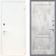 Входная металлическая Дверь Рекс (REX) 1А Белая шагрень FL-117 Бетон светлый в Можайске