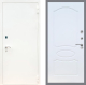 Входная металлическая Дверь Рекс (REX) 1А Белая шагрень FL-128 Белый ясень в Можайске