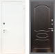 Входная металлическая Дверь Рекс (REX) 1А Белая шагрень FL-128 Венге светлый в Можайске