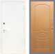 Входная металлическая Дверь Рекс (REX) 1А Белая шагрень FL-128 Дуб в Можайске