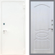 Дверь Рекс (REX) 1А Белая шагрень FL-128 Лиственница беж в Можайске