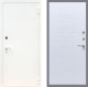 Входная металлическая Дверь Рекс (REX) 1А Белая шагрень FL-289 Белый ясень в Можайске