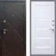 Входная металлическая Дверь Рекс (REX) 13 Венге СБ-14 стекло белое Сандал белый в Можайске