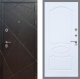 Входная металлическая Дверь Рекс (REX) 13 Венге FL-128 Силк Сноу в Можайске
