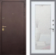 Дверь Рекс (REX) Лайт 3К Зеркало Пастораль Белый ясень в Можайске