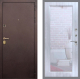 Дверь Рекс (REX) Лайт 3К Зеркало Пастораль Сандал белый в Можайске