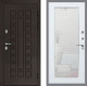 Входная металлическая Дверь Рекс (REX) Сенатор 3К Зеркало Пастораль Белый ясень в Можайске