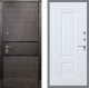 Входная металлическая Дверь Рекс (REX) 15 Черный Кварц FL-2 Силк Сноу в Можайске