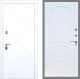 Входная металлическая Дверь Рекс (REX) 13 Силк Сноу FL-128 Белый ясень в Можайске