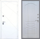 Входная металлическая Дверь Рекс (REX) 13 Силк Сноу FL-128 Сандал белый в Можайске