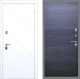 Входная металлическая Дверь Рекс (REX) 13 Силк Сноу GL Дуб тангенальный черный в Можайске