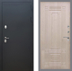 Входная металлическая Дверь Рекс (REX) 5 Черный Муар FL-2 Беленый дуб в Можайске